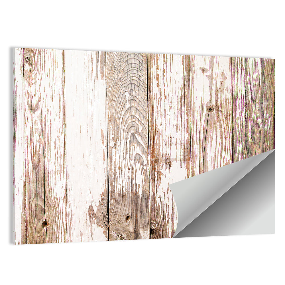 Weathered Wood Plank Texture Wall Art