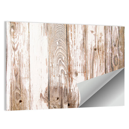 Weathered Wood Plank Texture Wall Art