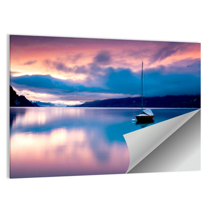 Lake Brienz At Sunset Wall Art