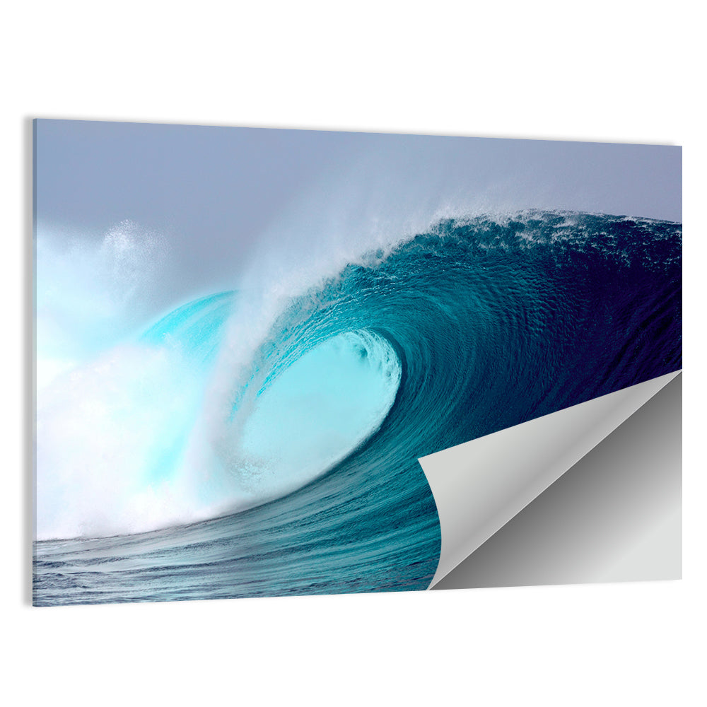 Tropical Blue Barrel Wave Wall Art