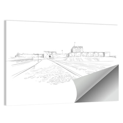 Carlisle Castle Sketch Wall Art