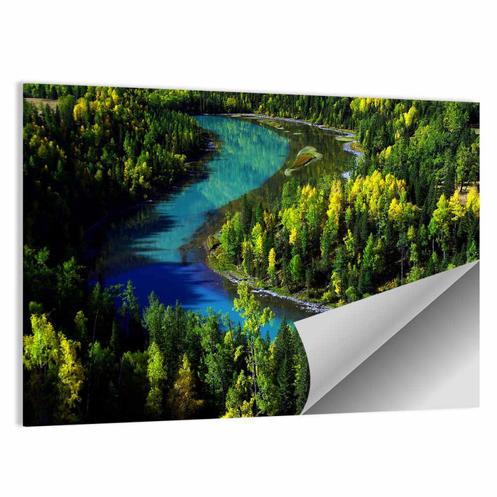 Moon Bay at Kanak Lake Wall Art as a poster print
