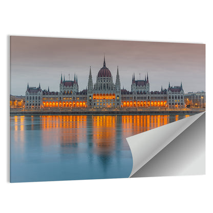 Budapest Parliament at Dusk Wall Art