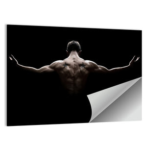 Young Sports Man In Dark Wall Art