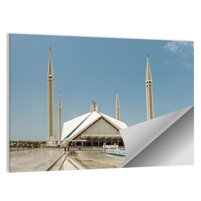 Faisal Mosque, Islamabad Wall Art as a poster print