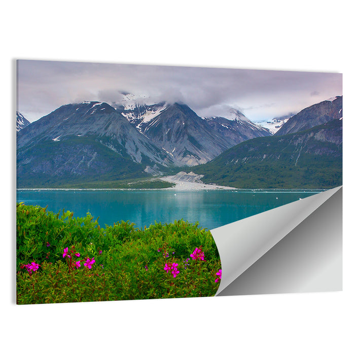 Glacier Bay Alaska Wildflowers Wall Art as a poster print