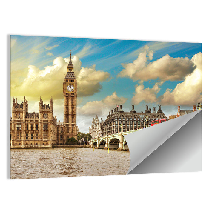 Big Ben and Westminster Bridge Wall Art as a poster print