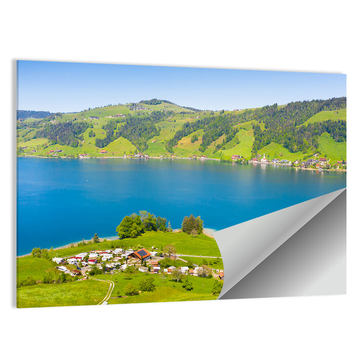 Aegerisee Lake, Lungern Wall Art as a poster print