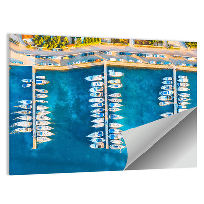 Aerial Marina in Croatia Wall Art