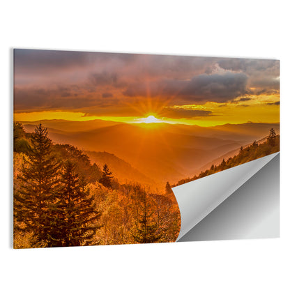 Sunrise At Great Smoky Mountains National Park Wall Art
