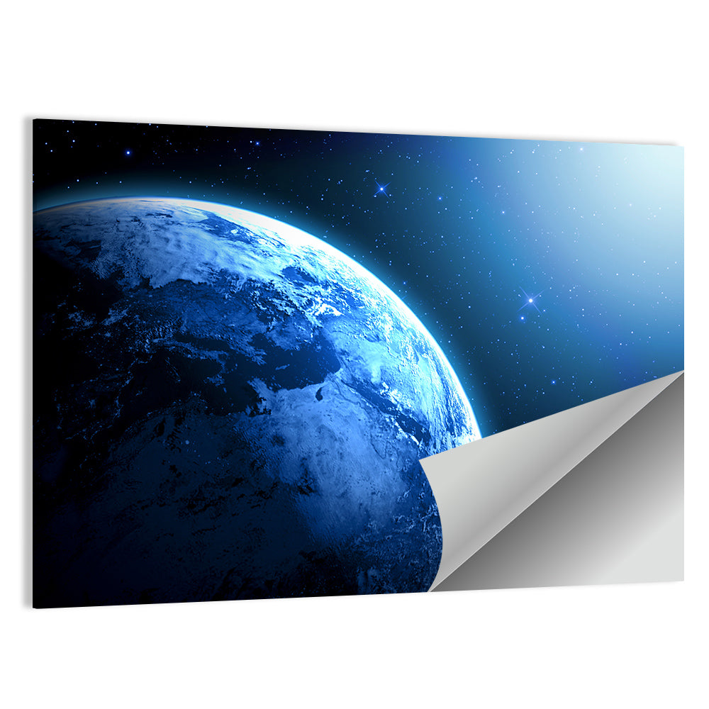 Planet Earth in Space Wall Art
