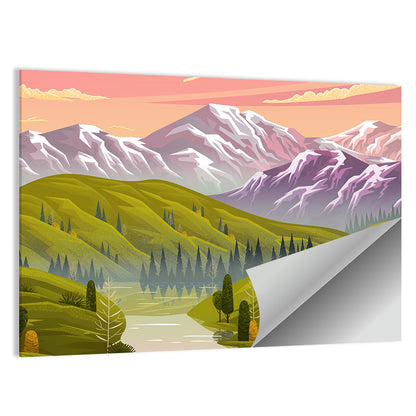 Evening Summer Scenery Wall Art