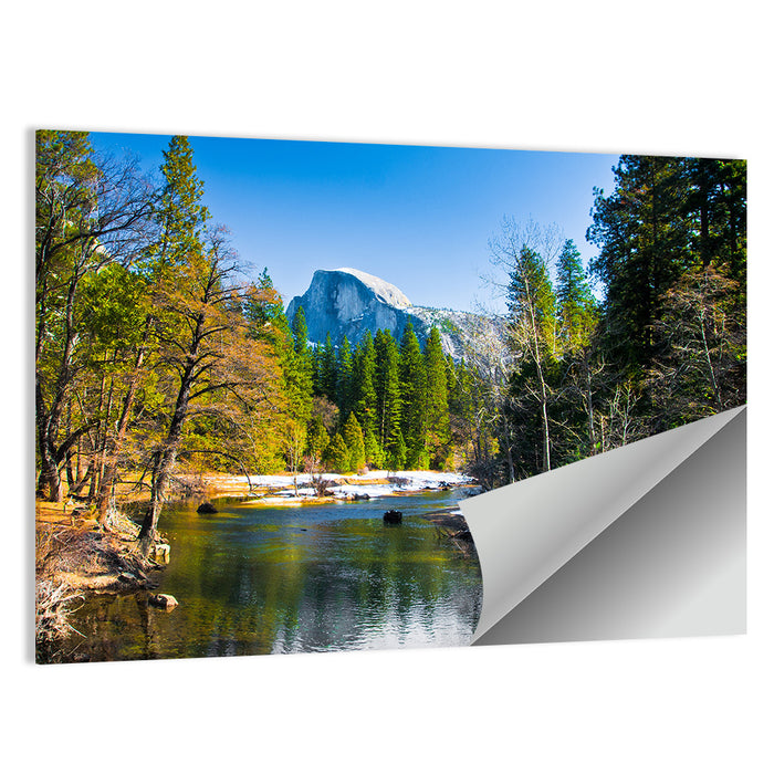 Half Dome Reflection, Yosemite Wall Art as a poster print