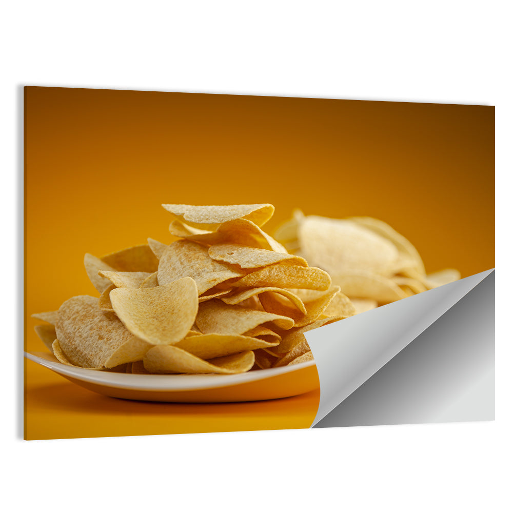 Two Plates of Potato Chips Wall Art