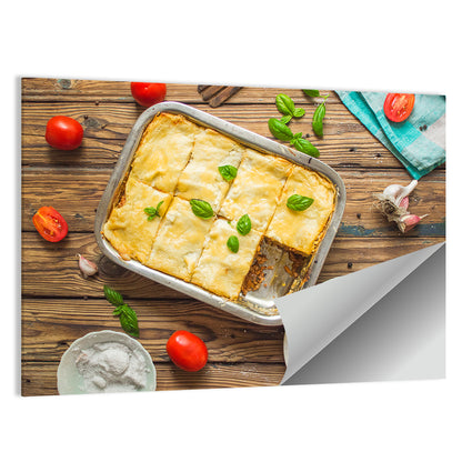 Rustic Homemade Lasagna Wall Art