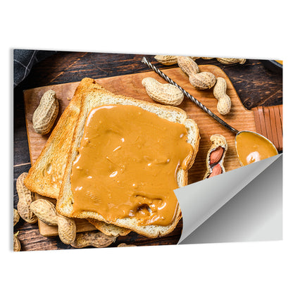 Peanut Butter Toast Slice Wall Art