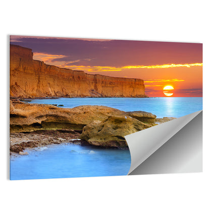 Sunset Over Algarve Coast Wall Art