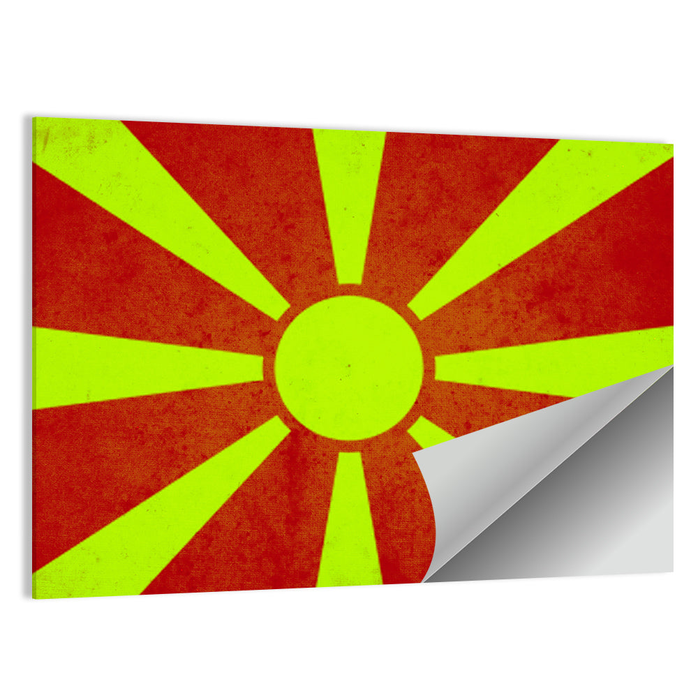 Macedonian Sunburst Graphic Wall Art
