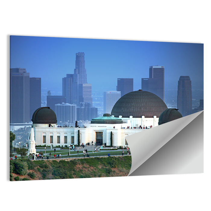 Griffith Observatory with City Skyline Wall Art as a poster print