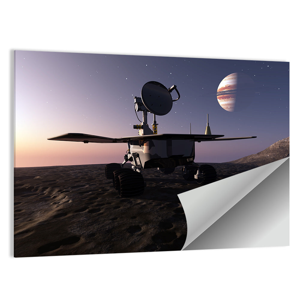 Rover Before a Ringed Giant Wall Art