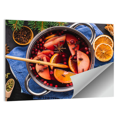 Mulled Wine and Spice Still Life Wall Art