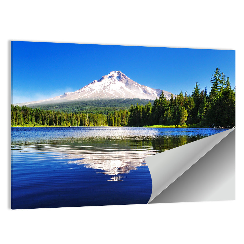 Mount Hood Reflection at Trillium Lake Wall Art