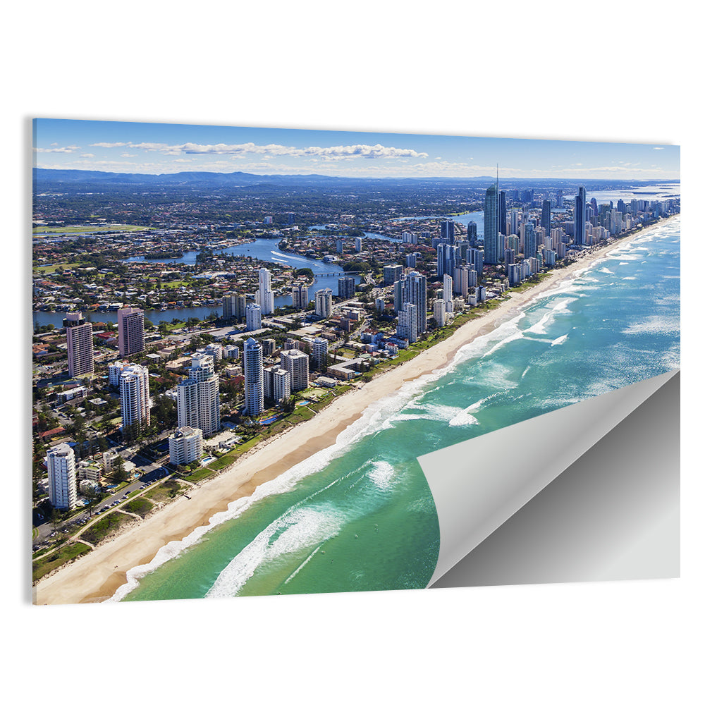 Gold Coast Surfers Paradise Skyline Wall Art