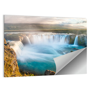 Scenic Godafoss Waterfall Wall Art