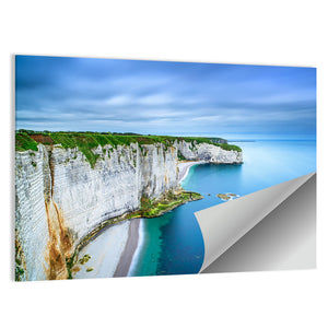 Etretat Rock Cliff And Beach Wall Art