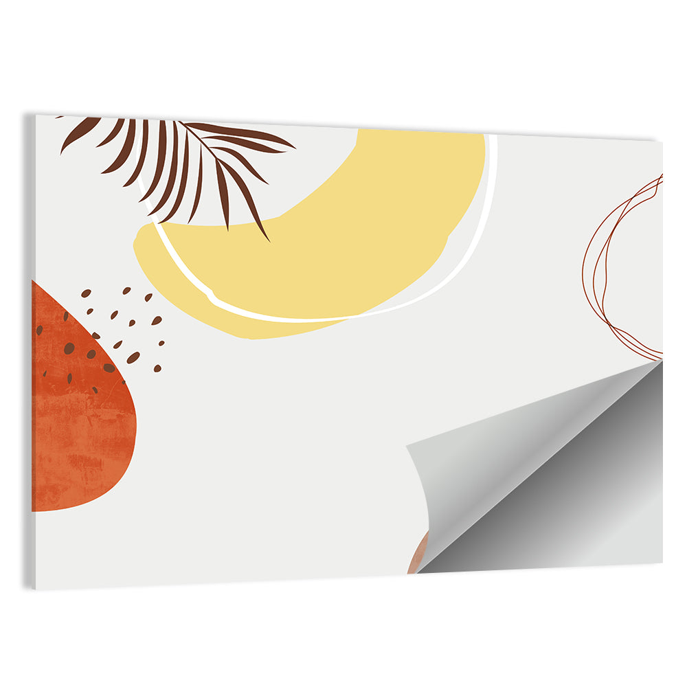 Nordic Palm Leaf Abstract Wall Art