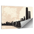 Chicago Skyline Silhouette Wall Art