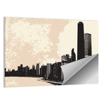 Chicago Skyline Silhouette Wall Art