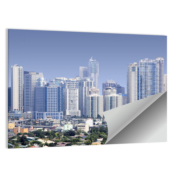 Fort Bonifacio Modern Skyline Wall Art as a poster print