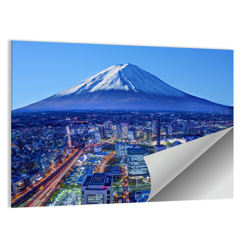 Mount Fuji Above Fujinomiya Skyline Wall Art