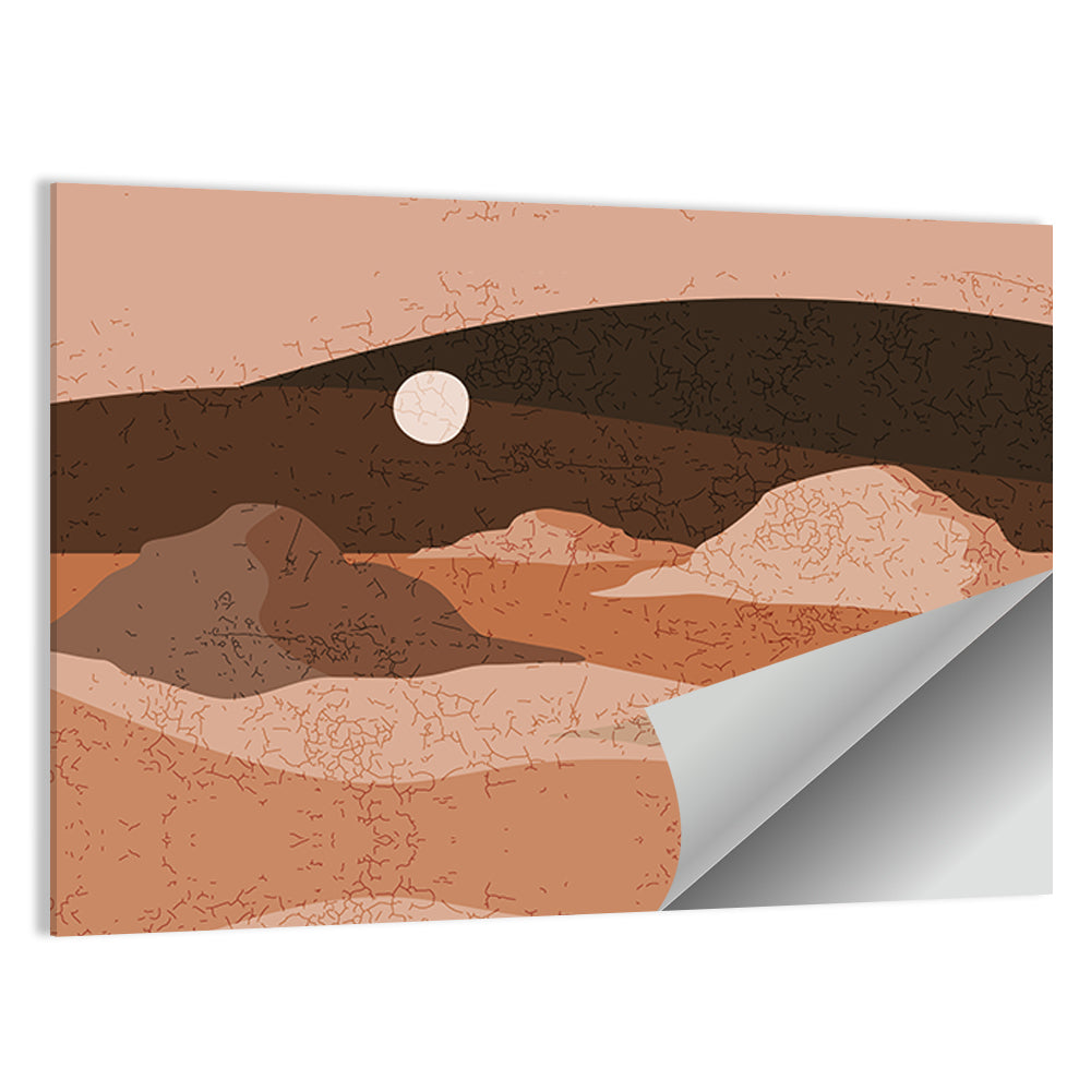 Moonlit Desert Dunes Wall Art