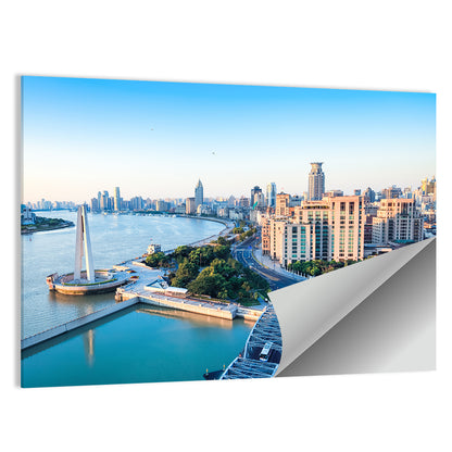 Huangpu River Shanghai Skyline Wall Art