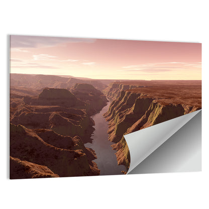 Death Canyon Aerial View Wall Art