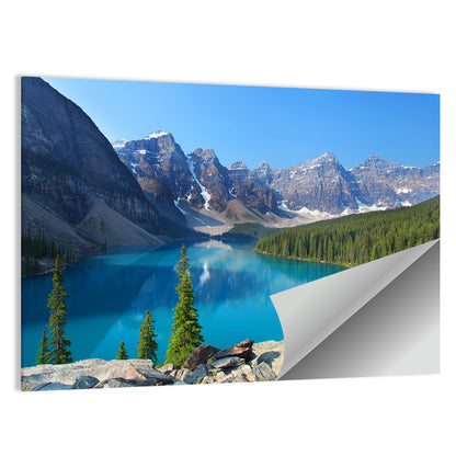 Moraine Lake in the Canadian Rockies Wall Art