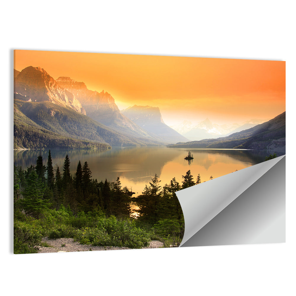 Saint Mary Lake, Wild Goose Island Wall Art