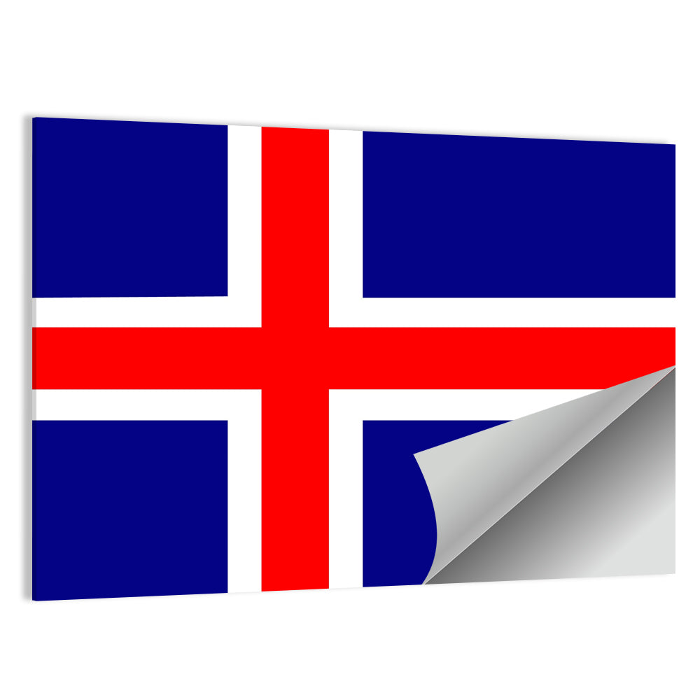Icelandic Flag, Nordic Cross Wall Art