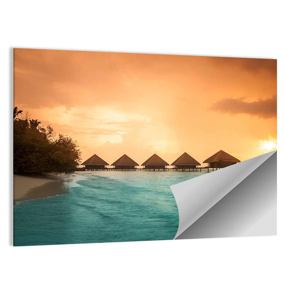 Bora Bora Overwater Bungalows Wall Art