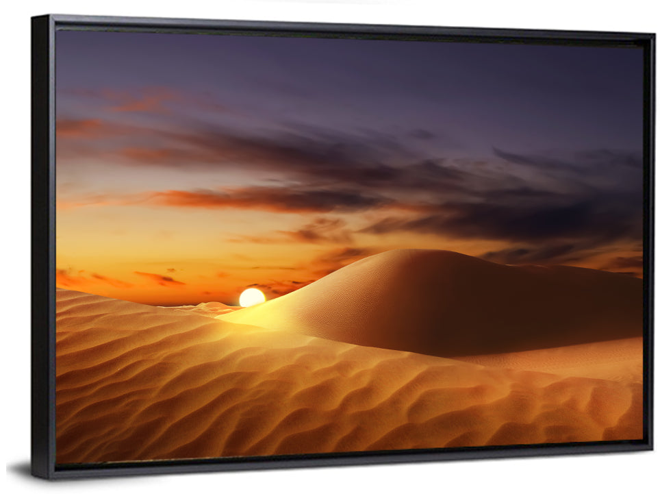 Glowing Dune Sunset Wall Art