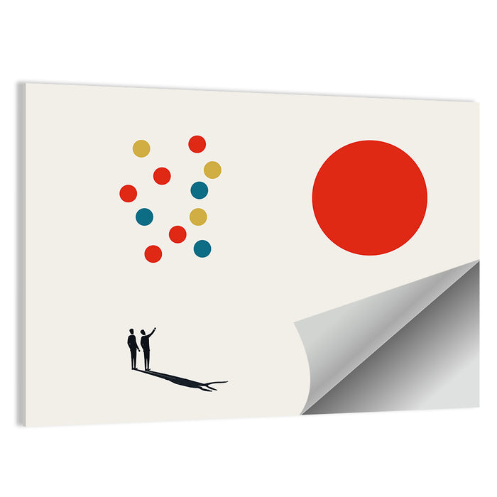 Symbol of Partnership Wall Art as a poster print