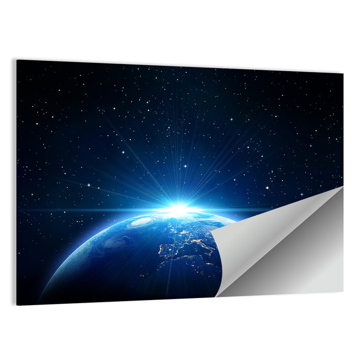 Planet Earth from Orbit Wall Art as a poster print