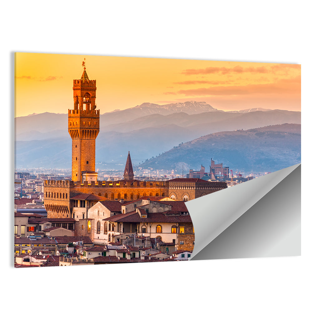 Palazzo Vecchio at Dusk Wall Art