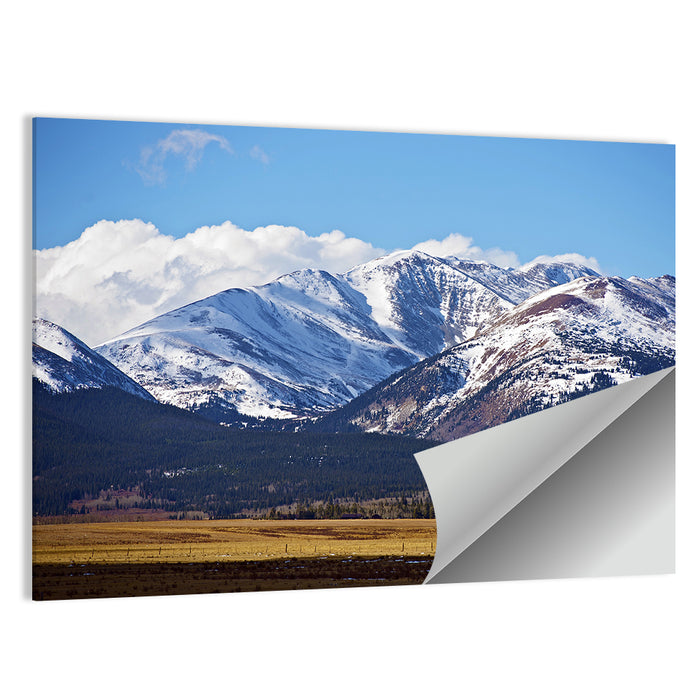 Snow-capped Colorado Peaks Wall Art as a poster print