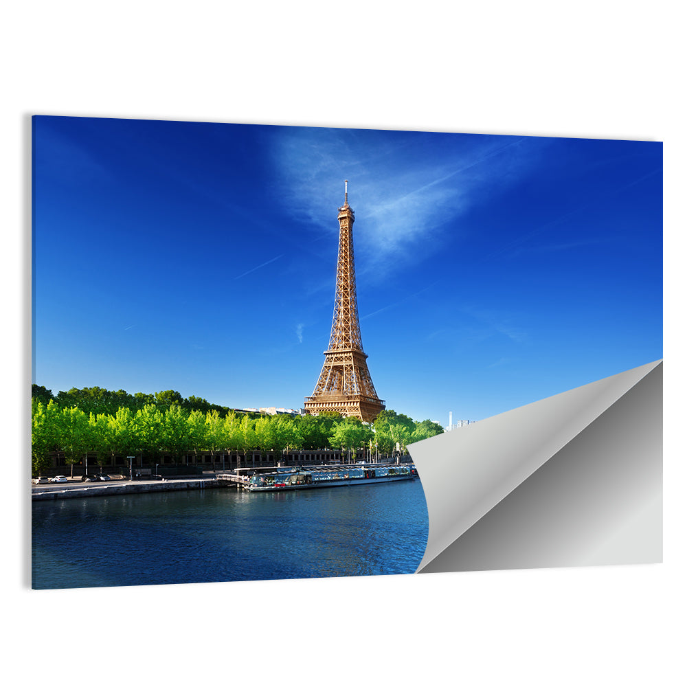 Seine and Eiffel Tower, Paris Wall Art
