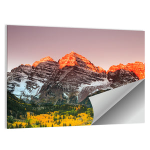 Maroon Bells Sunrise Wall Art