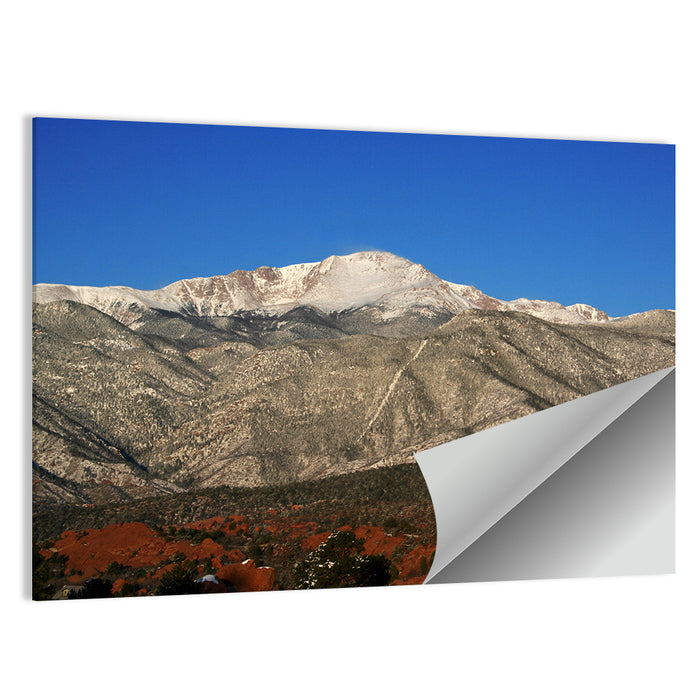 Pikes Peak Mountain Range Wall Art as a poster print