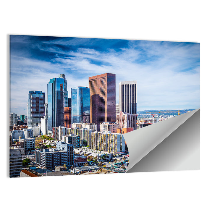 Downtown Los Angeles Skyline Wall Art as a poster print